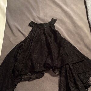 Elegant Black Lace Cape